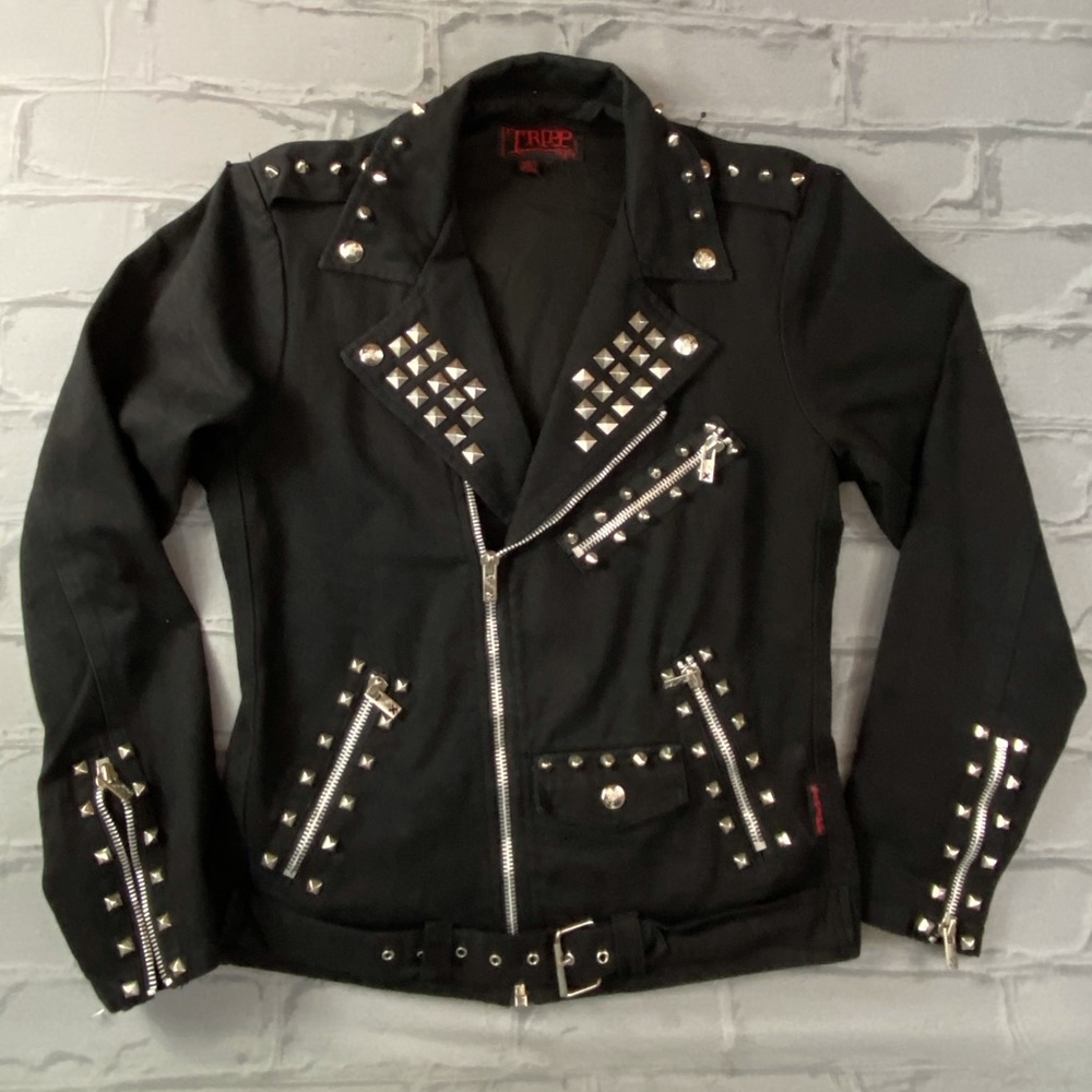 NWOT Tripp nyc Studded Moto Jacket - Picture 1 of 14